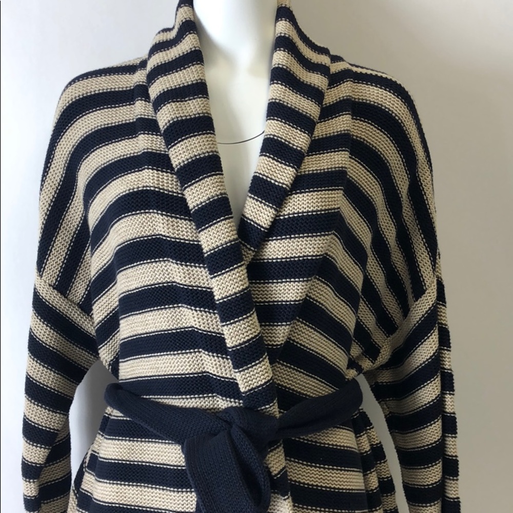LaurenTalph Lauren Jacket Indigo Stripe Cardigan